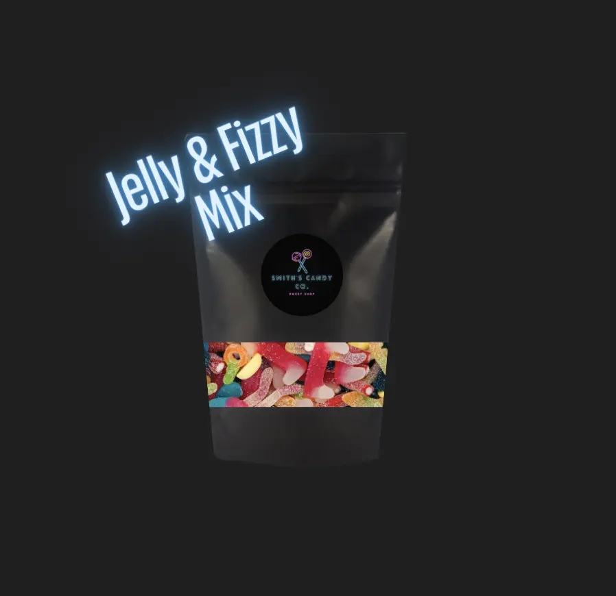 Random Jelly and Fizzy Mix sweet Pouch