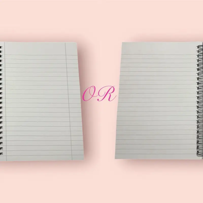 Georgia Notebook (Cherry Drop) In Sizes A4/A5, Hardback/Fully Laminated 4