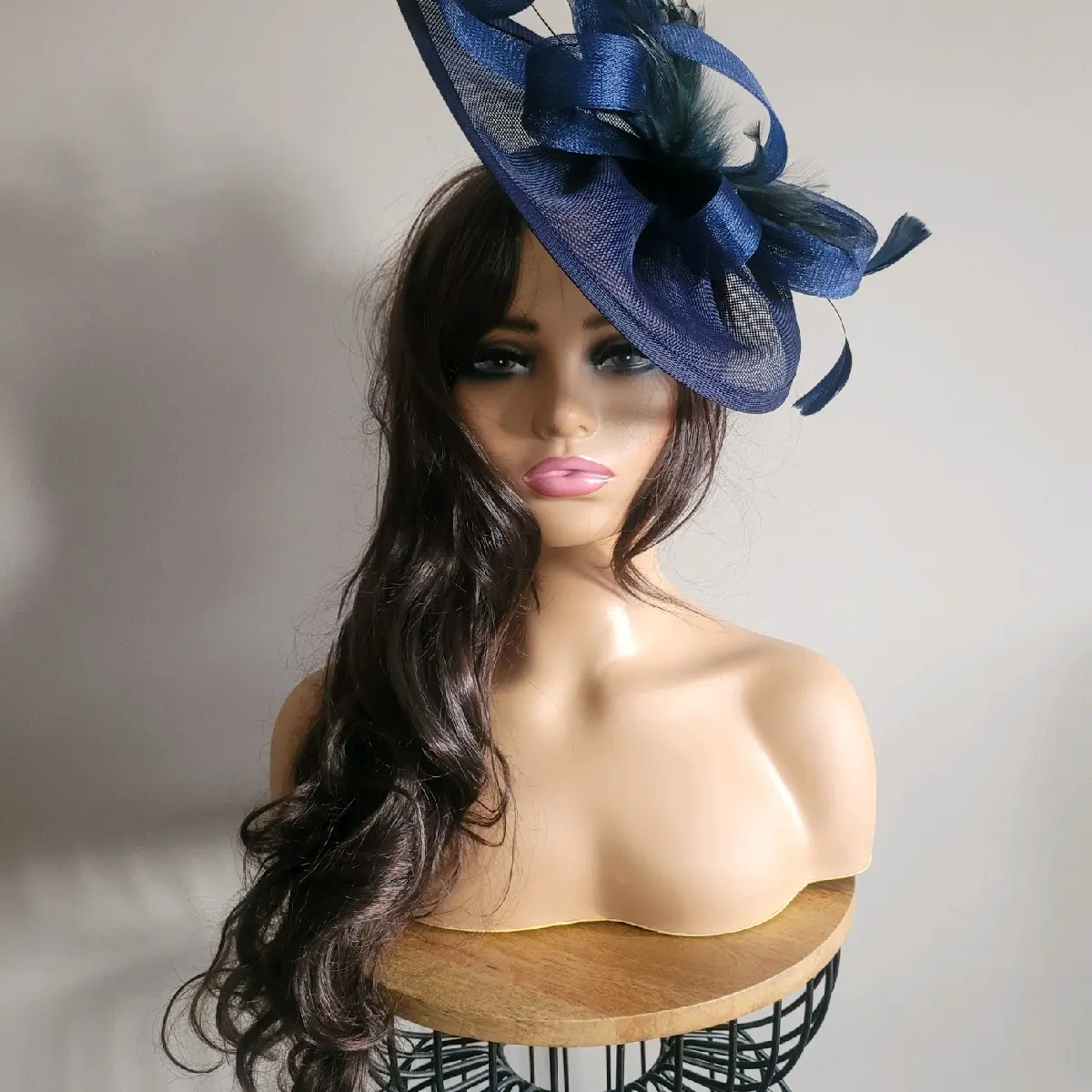Navy Sophie Fascinator ideal for wedding racing and special occasions