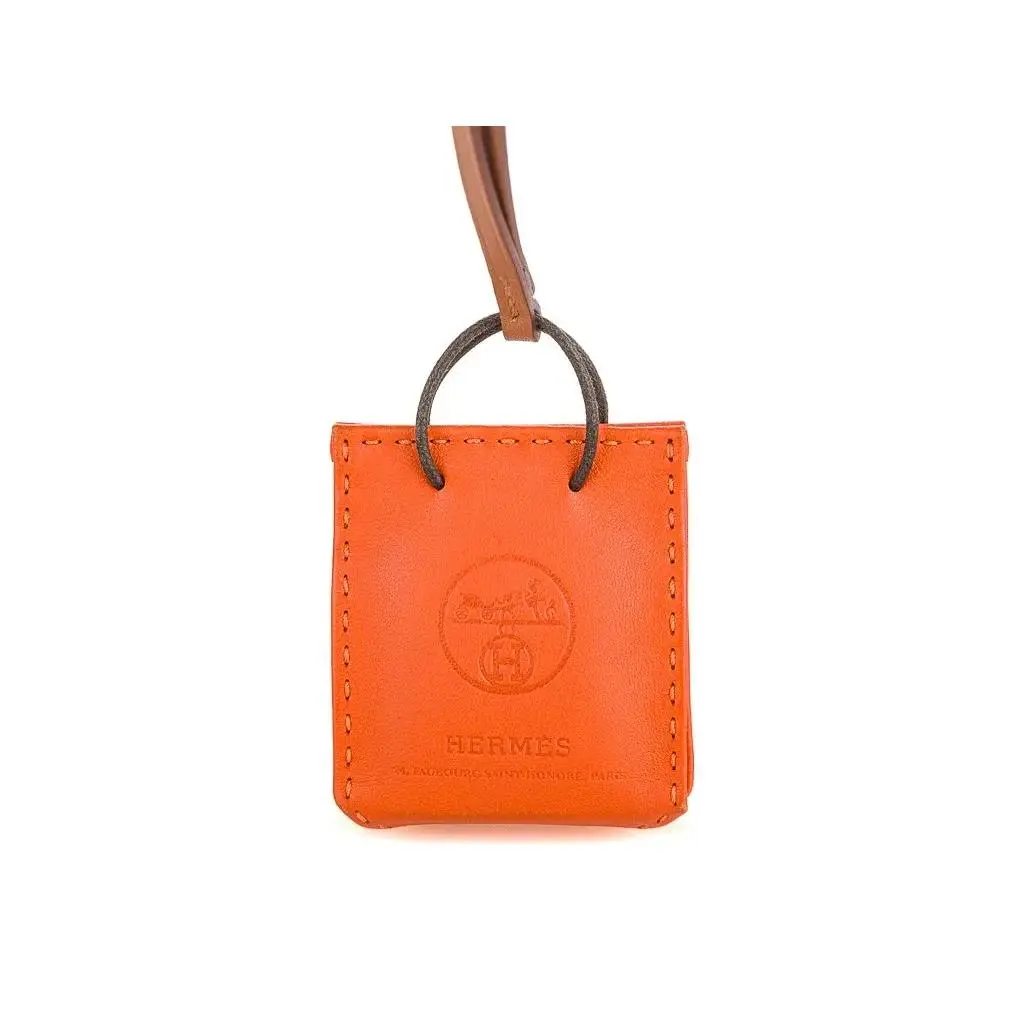 Preowned Hermes Shopping Bag Charm