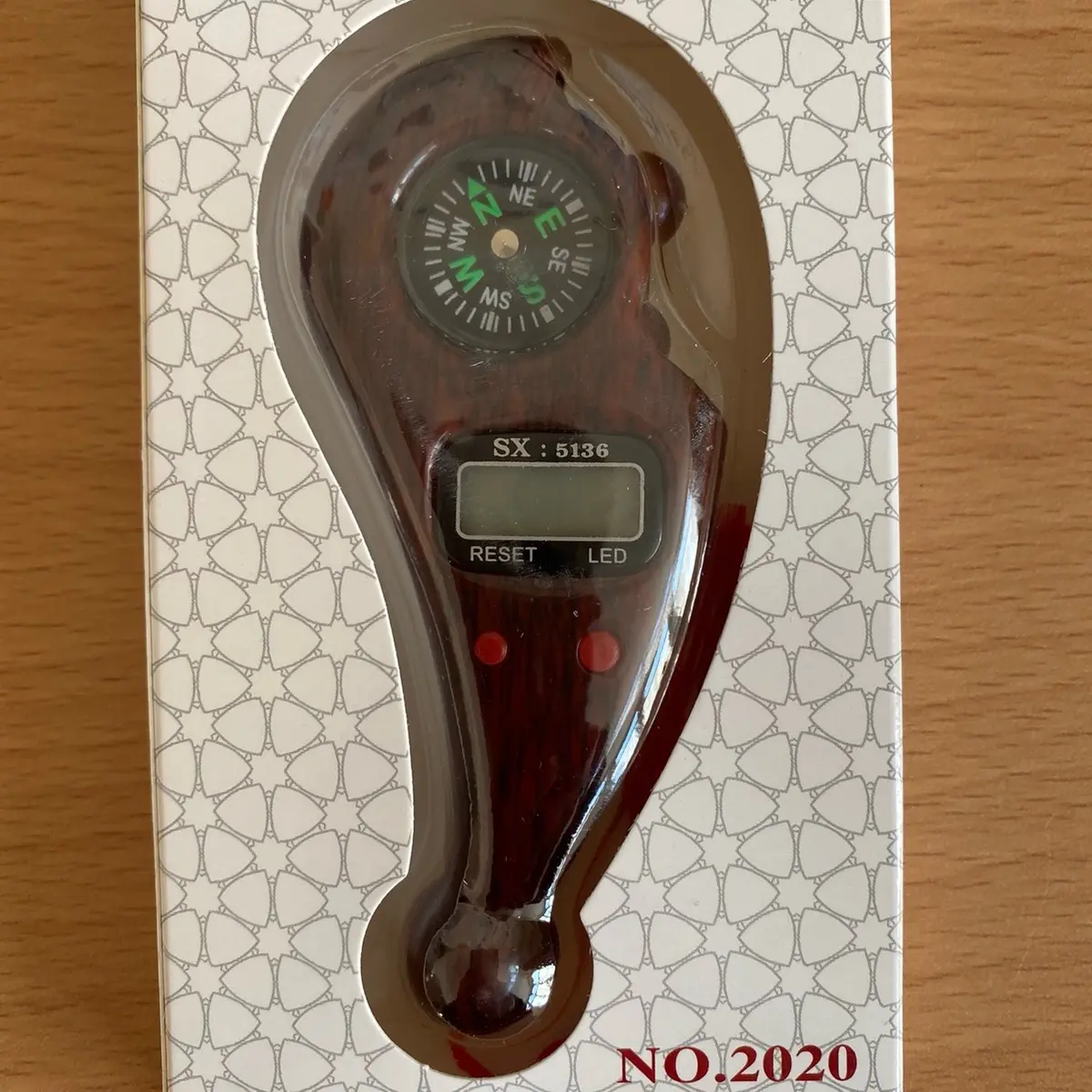 Tasbih counter digital with compass and tassel black Ramadan eid gift umrah hajj gift prayer beads Tasbeeh brown