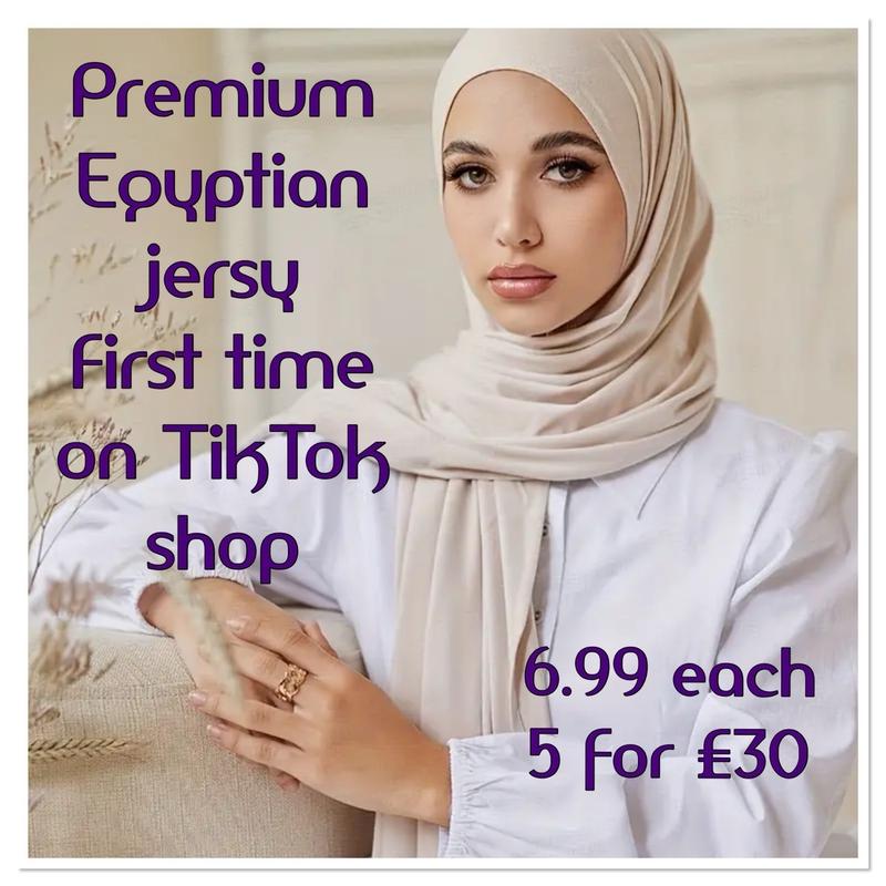 Premium Egyptian high quality jersy scarve hijab Cotton 1