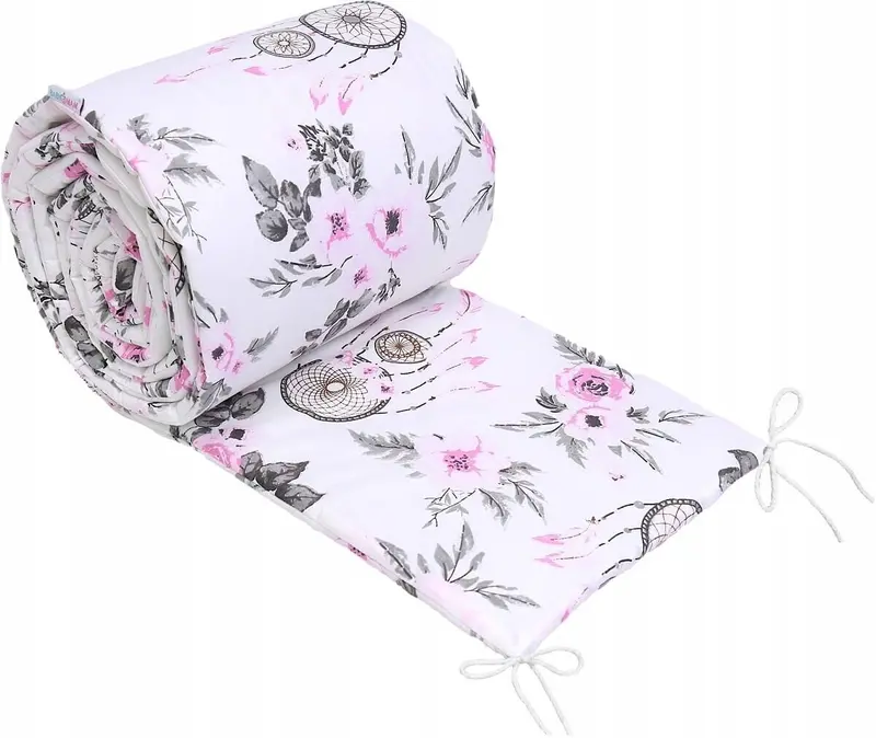 Baby Bedding Set 6pc All-round Bumper Fit Cot 120x60cm 100% Cotton Dream Catcher 2