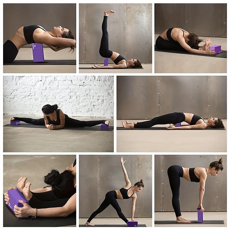 ORACEGRA        1pcs High-Density EVA Yoga Bricks to Boost Flexibility in Pilates and Stretching - Perfect for Home Gym and Training 8