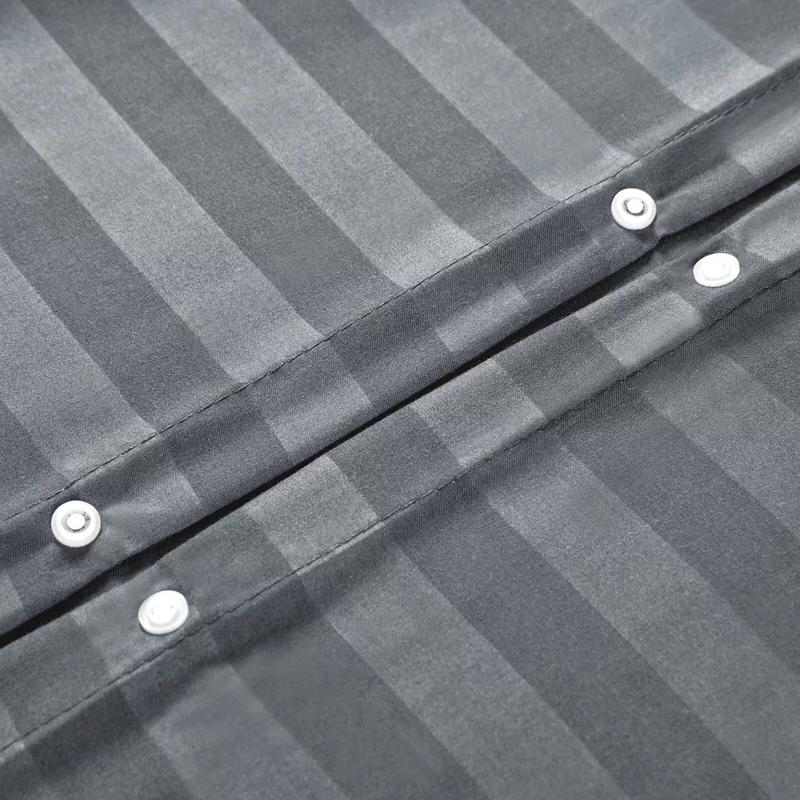Stripe Duvet Cover Set - Soft Bedding Quilt Covers in Single, Double, King Size 2