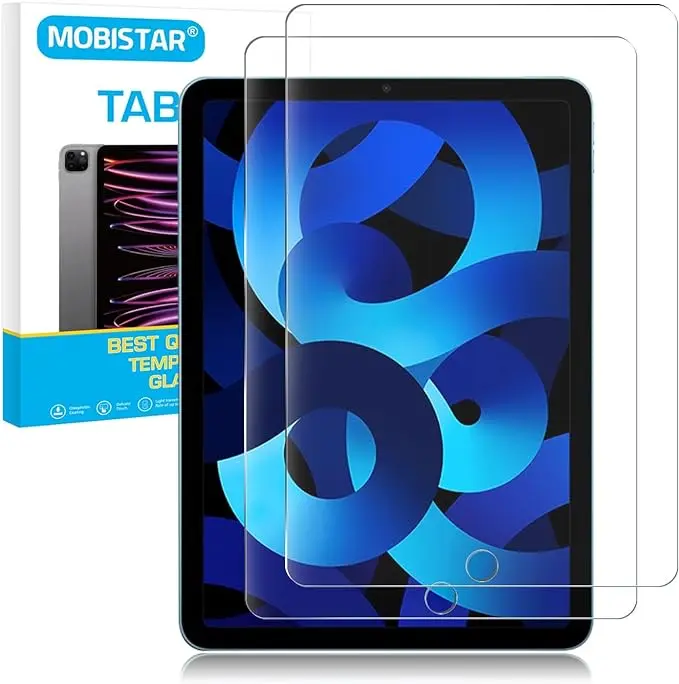 2 Pack Screen Protector for iPad Air 5th 2022 / iPad Air 4th 2020 10.9-inch and iPad Pro 11 Inch All Models, Tempered Glass, Face ID Compatible, 9H Hardness 0