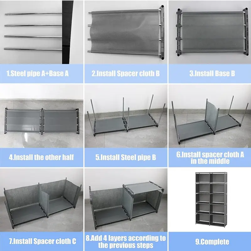 10 Cubes Book Shelves Storage Shelf Bookcase Display Unit Organizer Modern Style 4