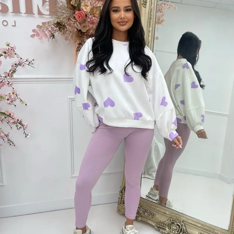 ELLATINO LDN Valentine Love Heart Valentine Viral Sweatshirt - 8 COLOURS 6