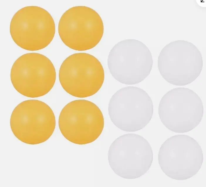 MIFAH 12 Plastic Ping Pong Balls Table Tennis Balls Practice Soft Ball Orange & White Mix Balls 3.5CM 1