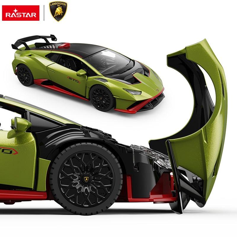 64300 Rastar Lamborghini Huracan STO Die cast 1:32 Toy Car Open Doors - Green 4