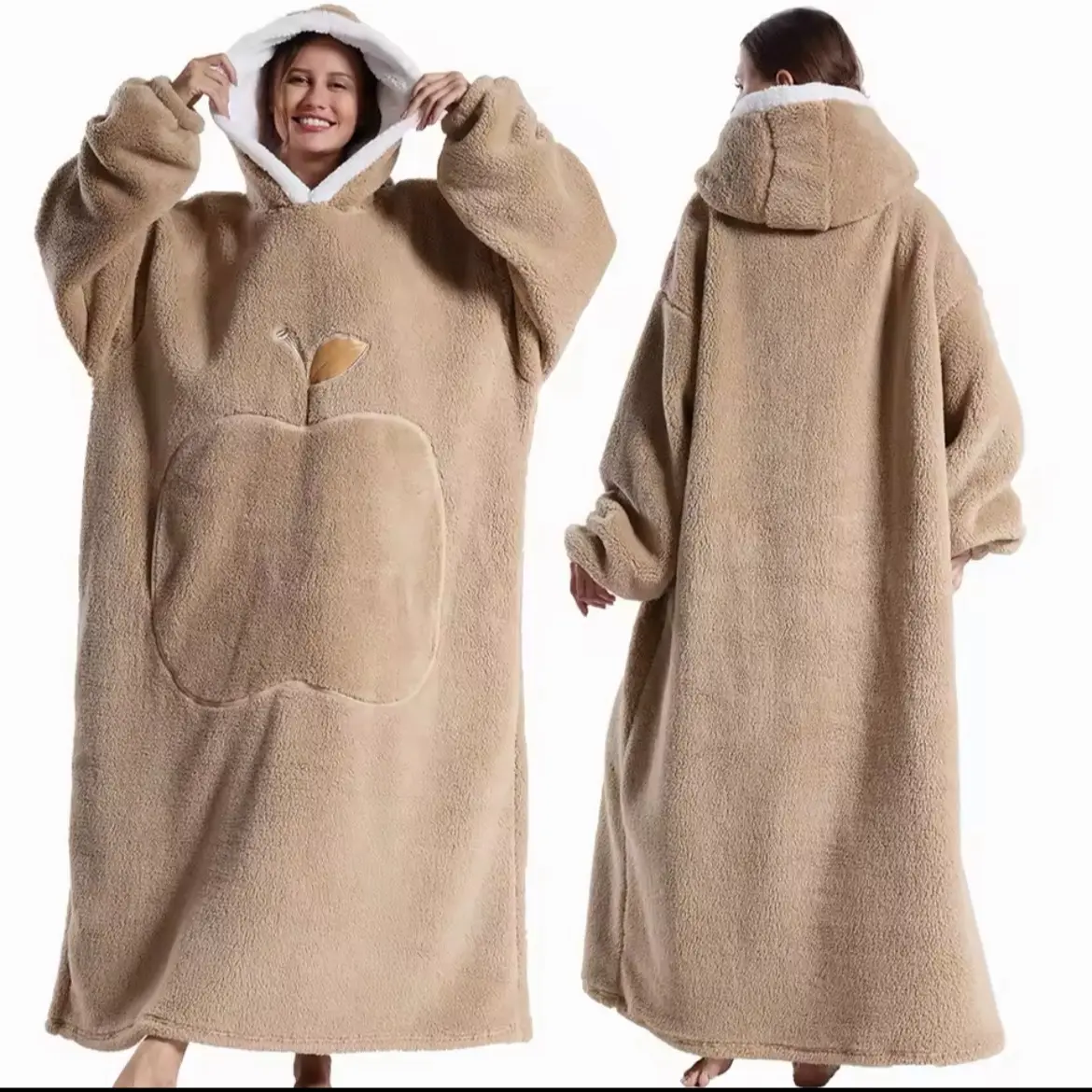 Soft and cozy Long Hoodie blanket