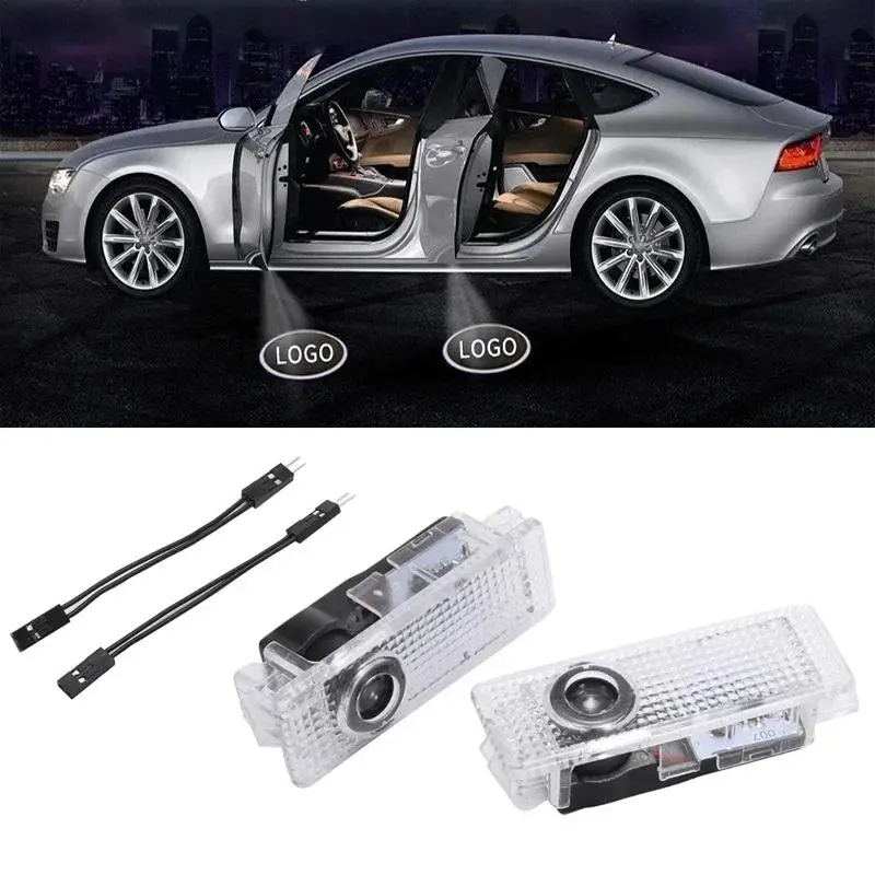 2 pcs Led Car Door Light Logo Laser Projector Welcome Light decorations For BMW E84 E87 X5 E70 F25 E90 E91 F01 F02 E60 E61 F10 F15 F30 M3 M5 1