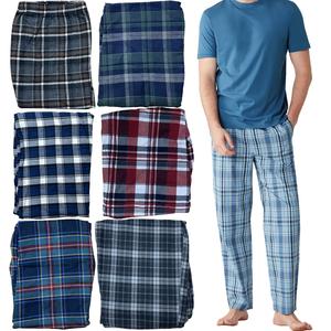 Mens Brushed Fleece Flannel Pyjama Bottoms Soft Trousers Nightwear Loungewear Menswear Pajamas Big Size Plus Size S M L XL 2XL 3XL 4XL 5XL Gifting