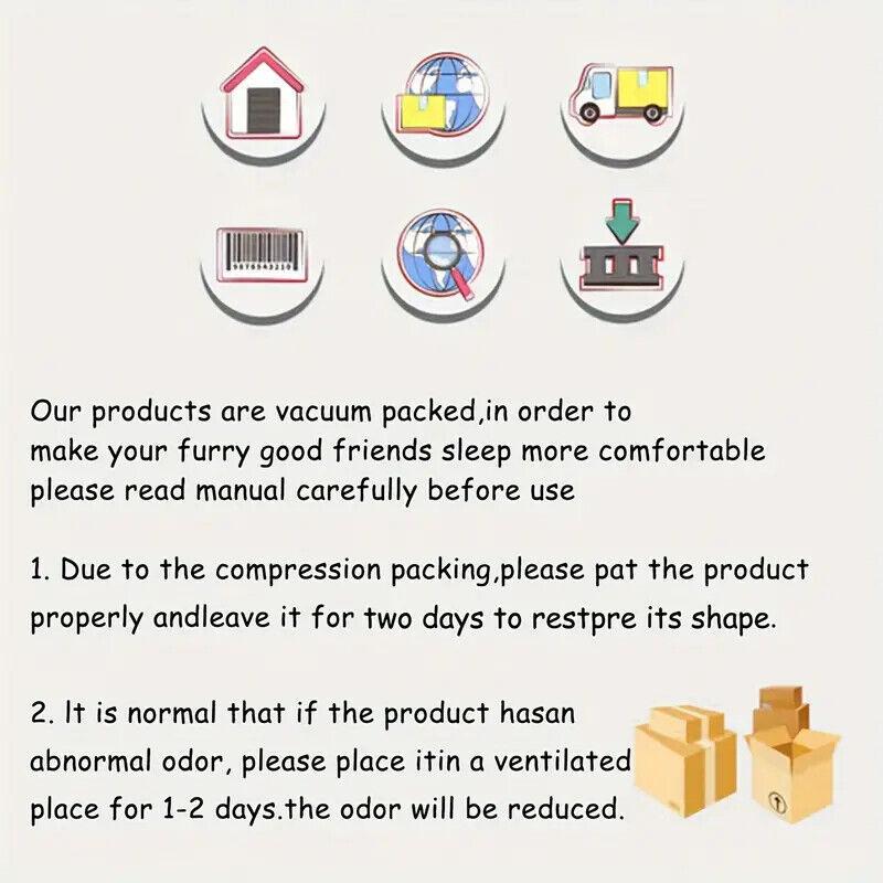 JupiterJX Plush Pet Cat Dog Beds Calming Non Slip Bear Paw Sleeping Cushion For Large Dogs 8