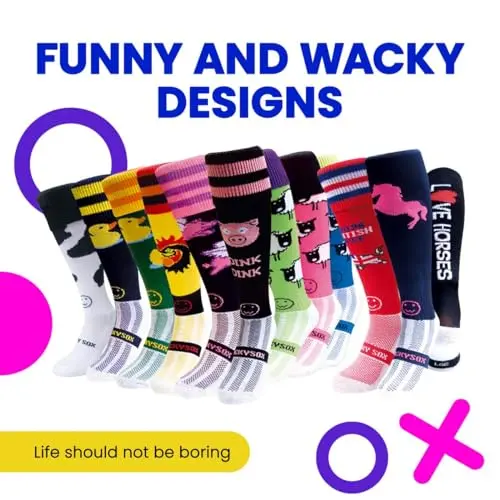 WackySox Neat Feet Knee Length Sports Socks 5