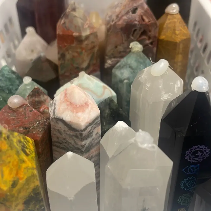 Beautiful natural crystal towers in a verity of sizes and materials 5