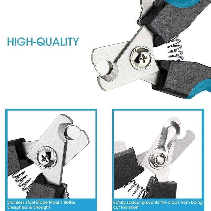 Large Dog Nail Clippers Professional Pet Trimmer & File Grinder with Safety Guard paw scissors Grooming Tool 5