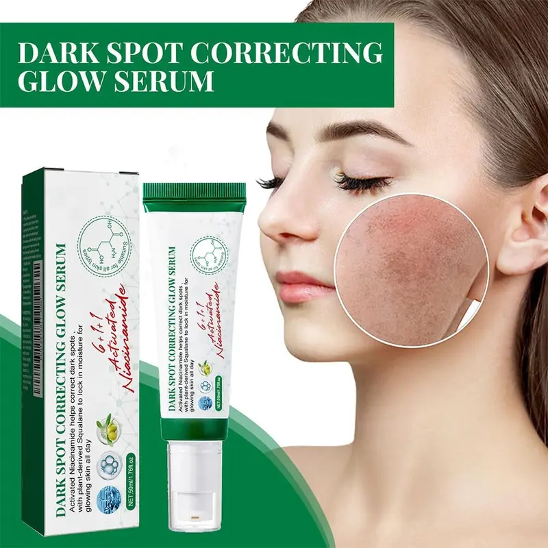 DarkSpot Black Spot Remover, Facial Correction Cream, Nicotinamide Facial Essence, Skin Repair for Lightening Sunburn and Acne Marks, Lightening Pigmentation and Rapidly Improving Skin Color, 50ml Skincare Serums Comfort 8