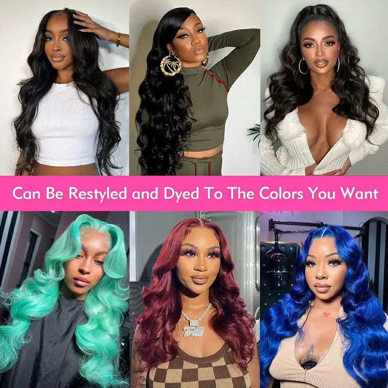 Baby Hair 180 Density Brazilian Human Hair Wig 18inch Body Wave HD Transparent Lace Frontal Wig 13x6 13x4 Glueless Pre Plucked Bleached Knots Bling Hair For Women Black Natural Color Natural Hairline Human Hair Ship From UK 8