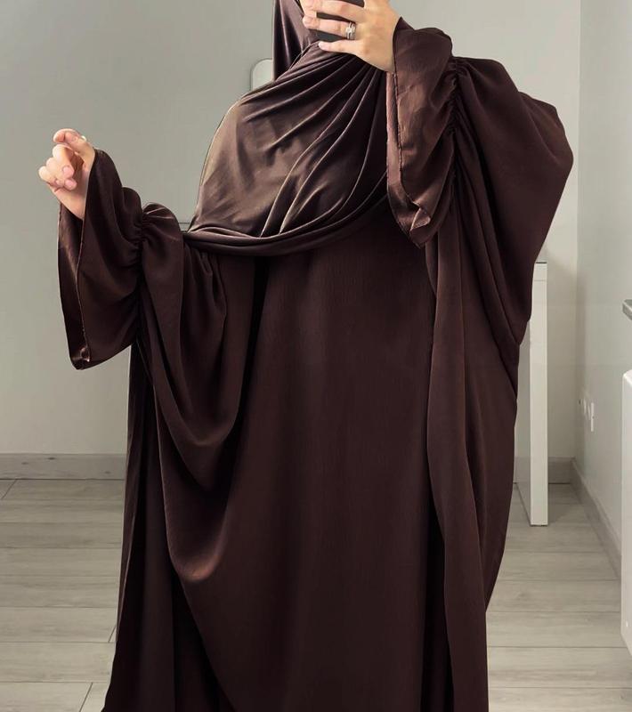 HASASERIES HS0996 1pcs Solid Color Abaya Dress regular sleeve casual dress  abaya abaya navy  blue elegant  abayas open  abaya abaya  women modesty  clothing embellished  abaya 4