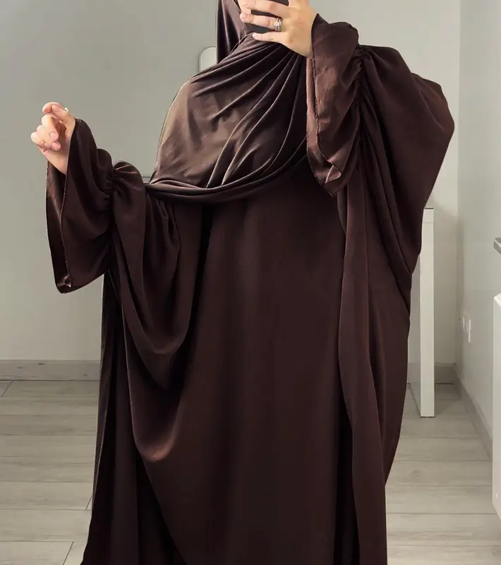 HASASERIES HS0996 1pcs Solid Color Abaya Dress regular sleeve casual dress  abaya abaya navy  blue elegant  abayas open  abaya abaya  women modesty  clothing embellished  abaya 4