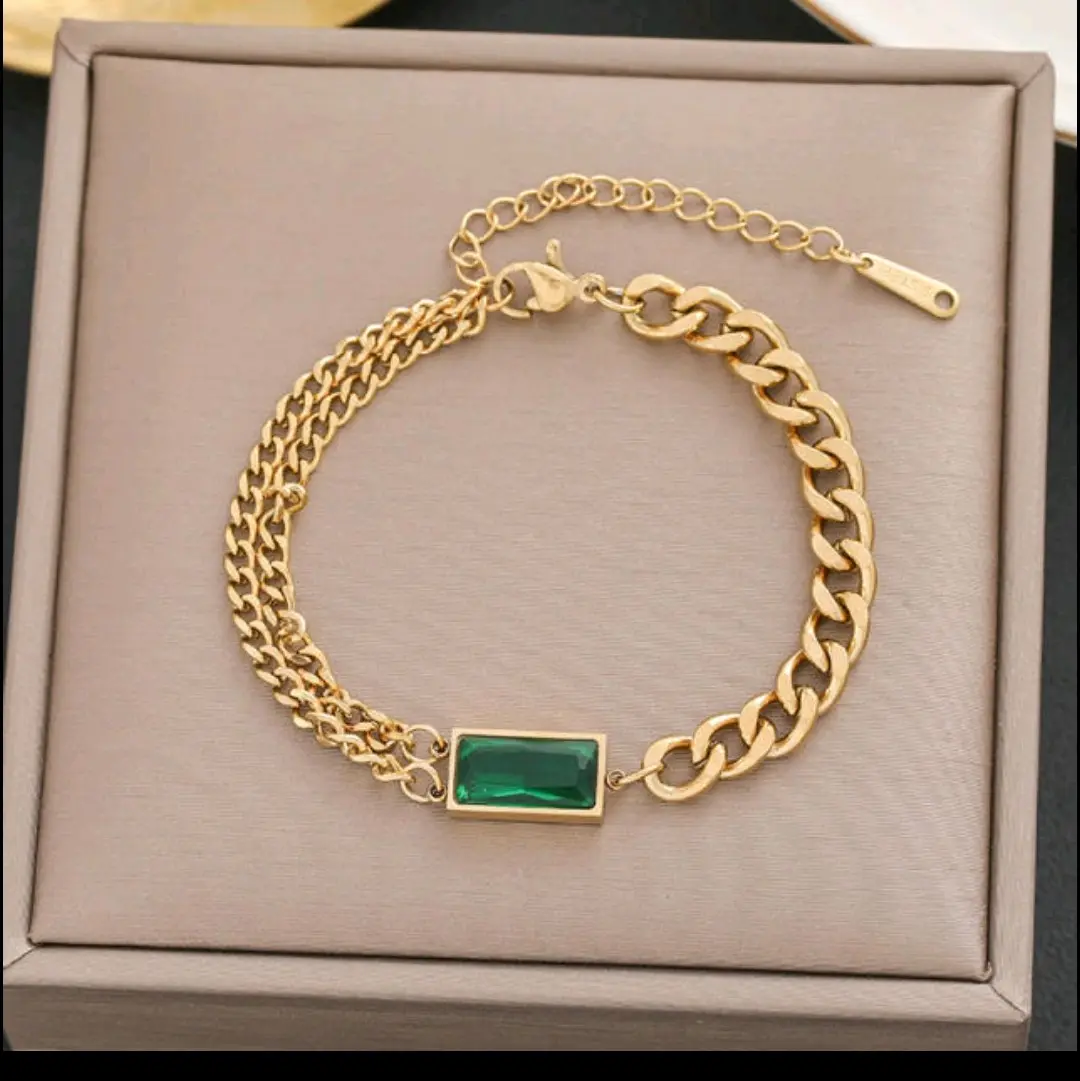 Chain Bracelet for Women - Stainless Steel, Silver Color