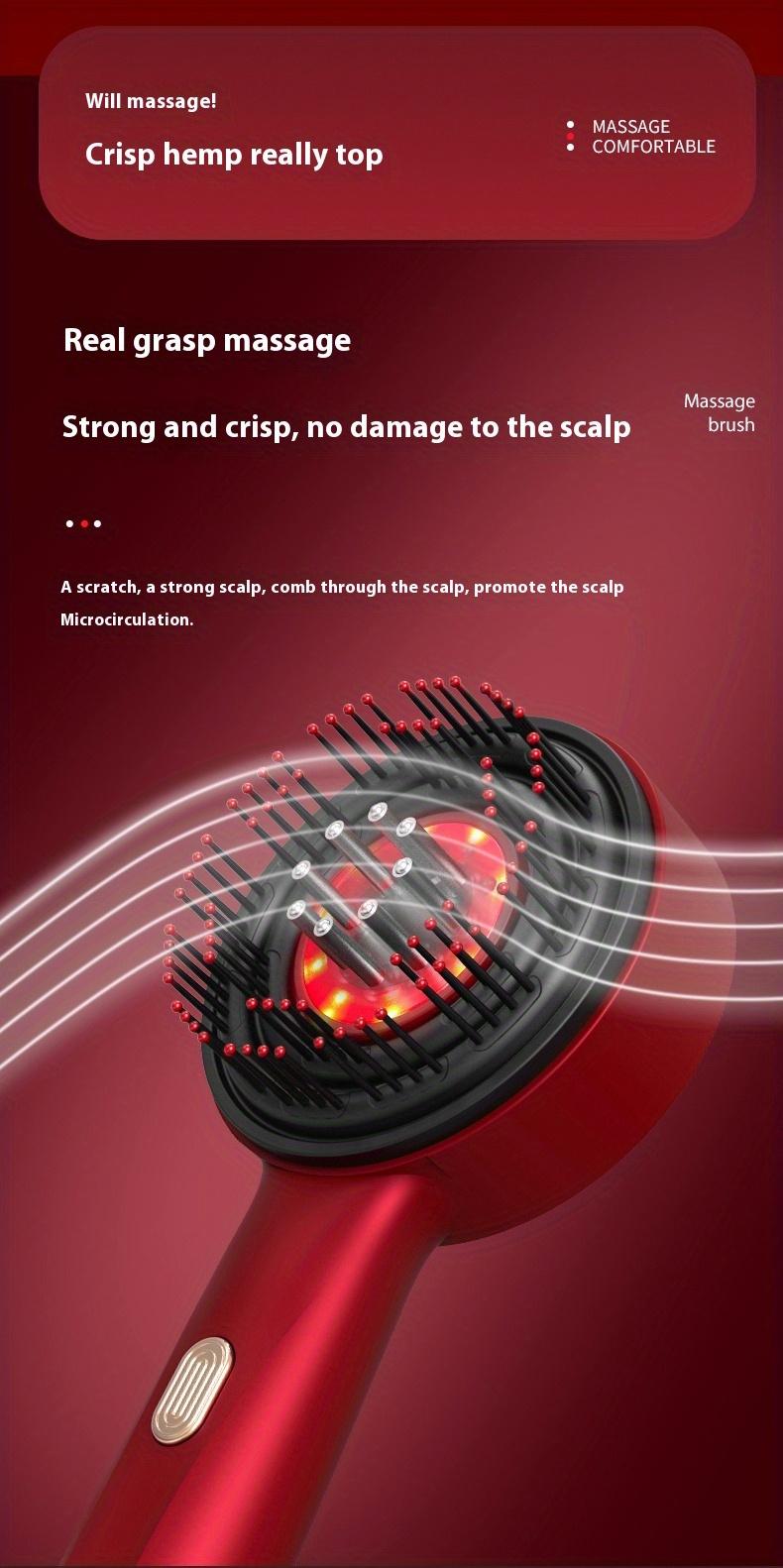 Product Introduction of Multi-function Massage Comb,Electric Hair Oil Comb and Scalp Massager in One, A Vibrating Head Massager for Scalp Cleaning, A Hair Scalp Massager with IPX7 Waterproof Function, Wireless and Portable,Scalp&Hair,Head Massage,  Home Relaxation 7