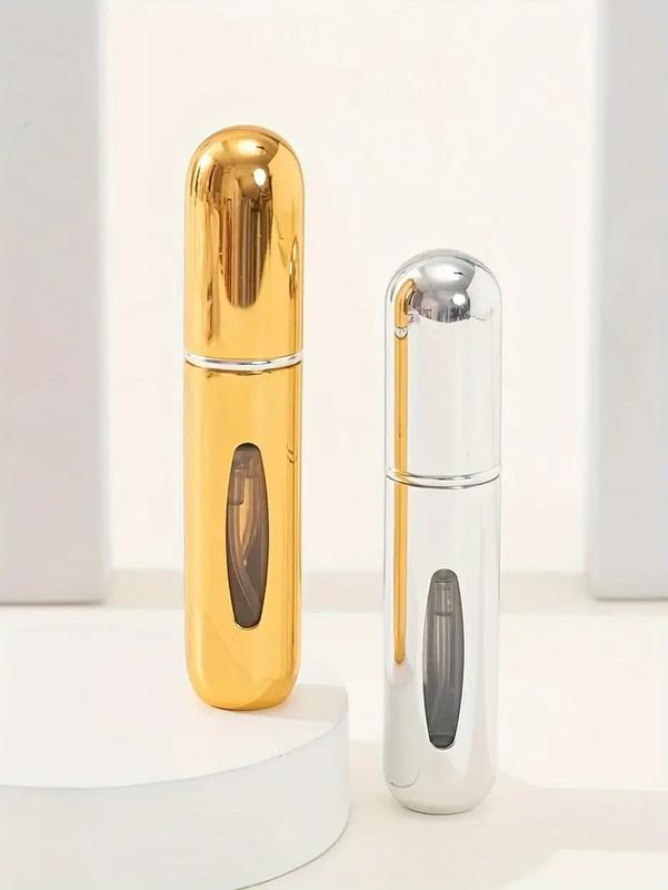 5pcs Mini Refillable Perfume Atomizer | 5ml Portable Travel Spray Bottles | Visual Window, Pocket-Sized for Purse & Luggage Organiser Fragrance Set 5