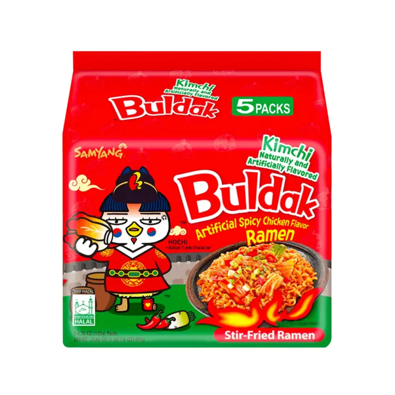 Halal Korean Samyang Buldak Hot Chicken Ramen Instant Noodles Snacks food (5 PACK) | 10 FLAVORS. CHOOSE BELOW samyang  noodles fire  noodles 7