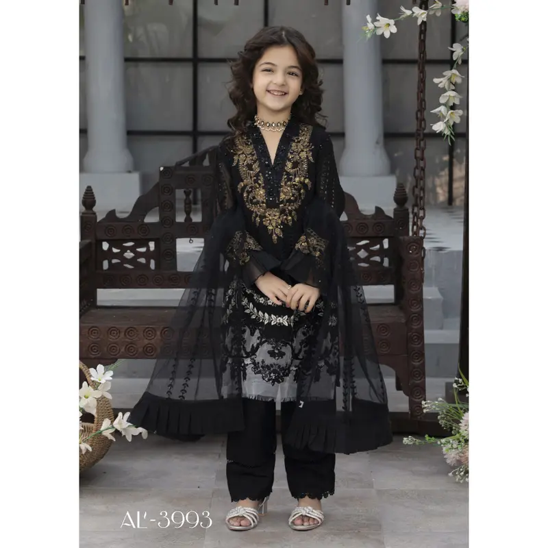 ALYZ-02 - Black- Readymade Kids Winter Suit by Ally's 2025 4