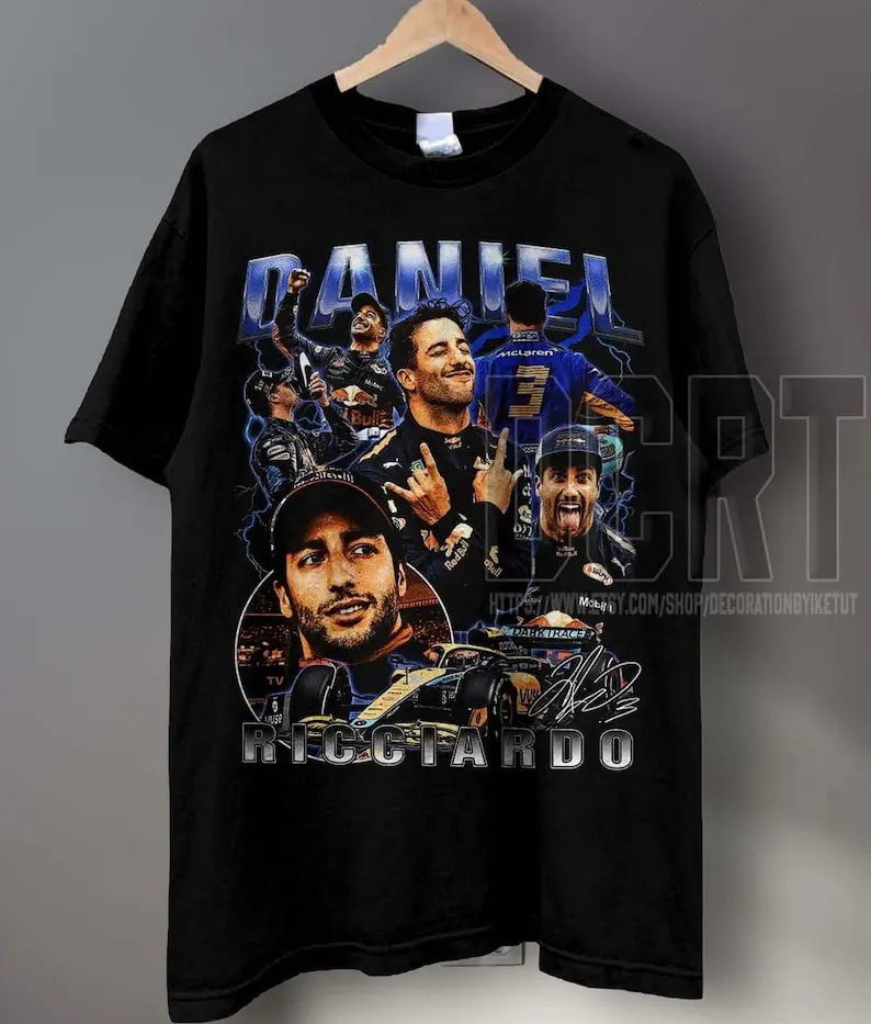 Daniel Ricciardo Shirt - Formula One shirt - Classic 90s Graphic Tee - Unisex - Vintage Bootleg - Gift - Retro