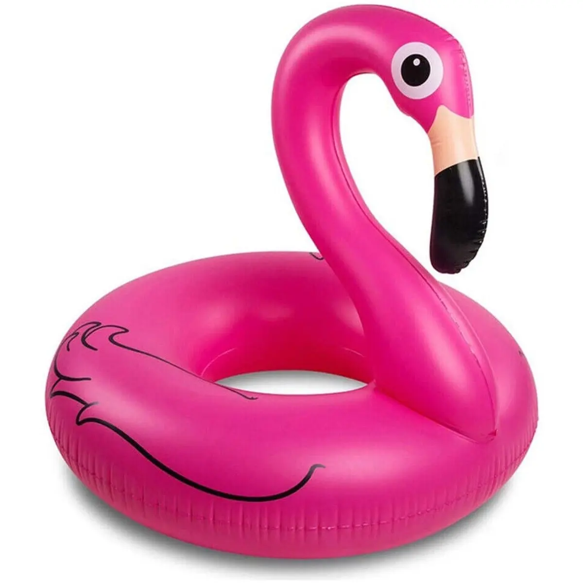 Giant Inflatable Flamingo Swimming Ring Float - Pink Water-Resistant Children Comfortable Accessories