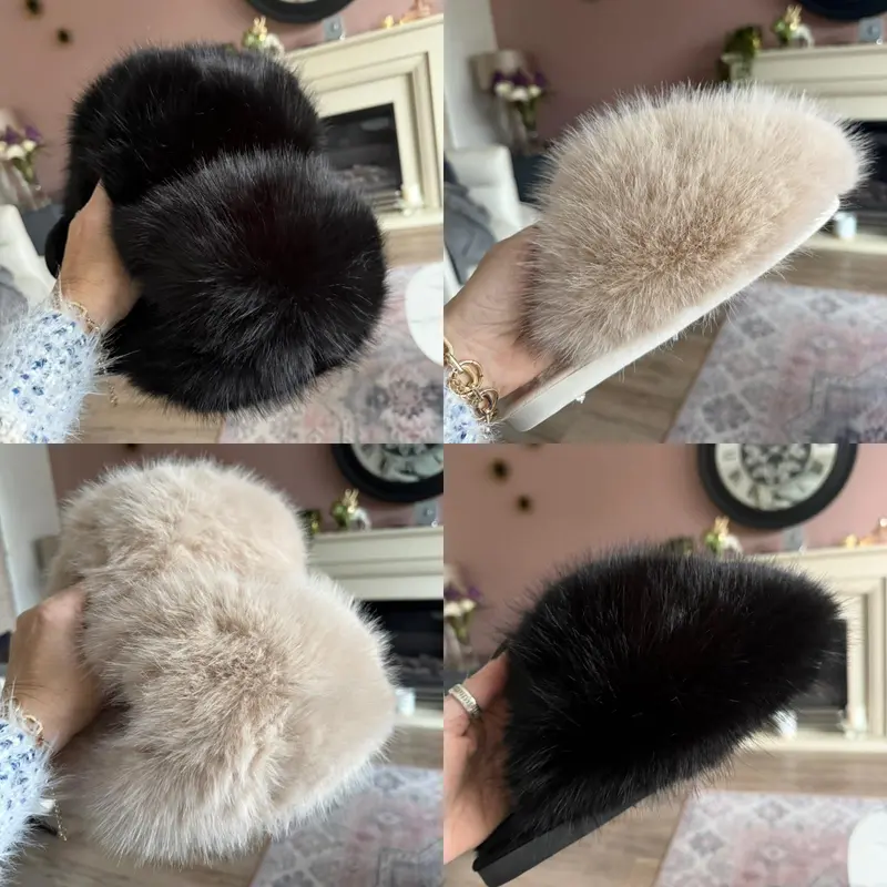 Extreme Fluffy faux Fur Slippers Women Footwear comfort Stylish Soft 0