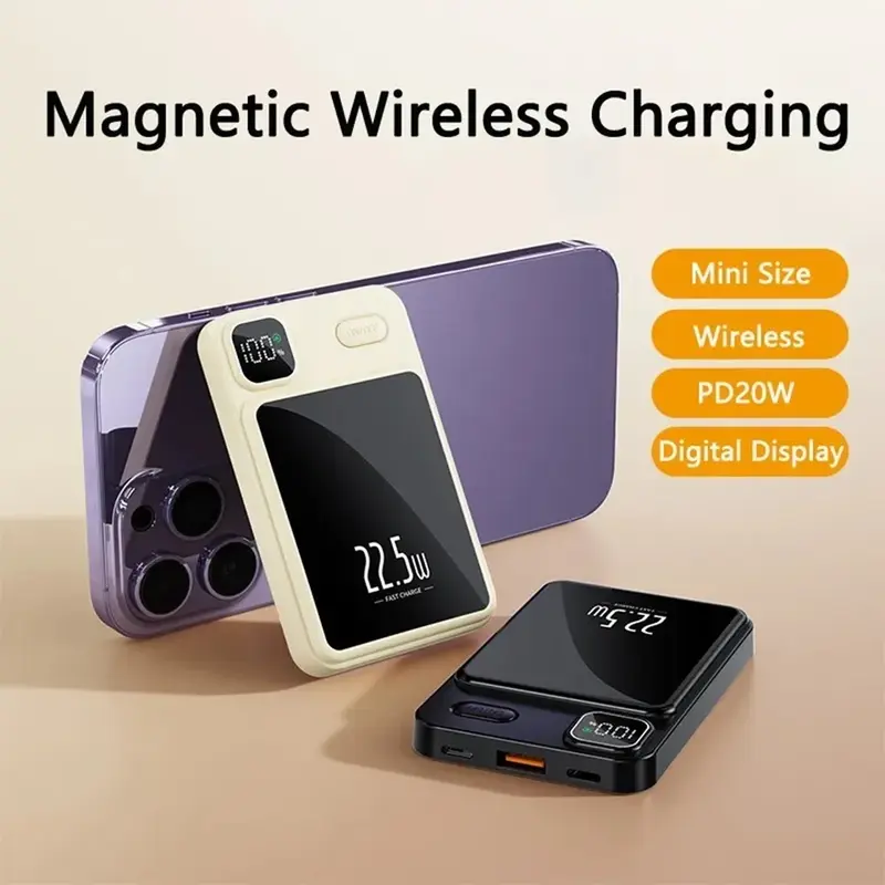 3000000mAh Battery Pack MagSafe Wireless Charging Power Bank For iPhone 13/14 portable charger Accessories Compact Smartphone Chargeable power  bank magnetic power  bank  charger 3