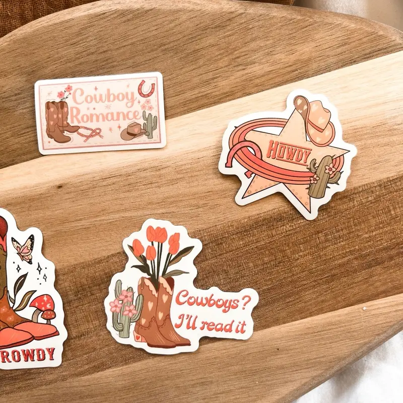 The Next Chapter cowboy sticker bundle for all the bookish cowboy lovers 3