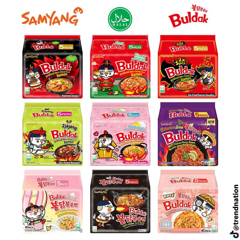 Product Introduction of Samyang Hot Chicken Ramen | Cream Carbonara, Cheese, Kimchi, Spicy | Korean Fire Noodles | Instant Food | Halal Certified stew type 2