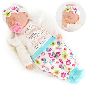 BiBi Doll "Boo" Lifelike Large Size 18" Soft Bodied Baby Doll With Sounds and Dummy Girls Boys Toy Doll for Ages 18 Months +