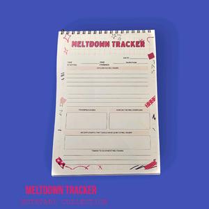 Meltdown Tracker Notepad, Mental Health, Autism Awareness
