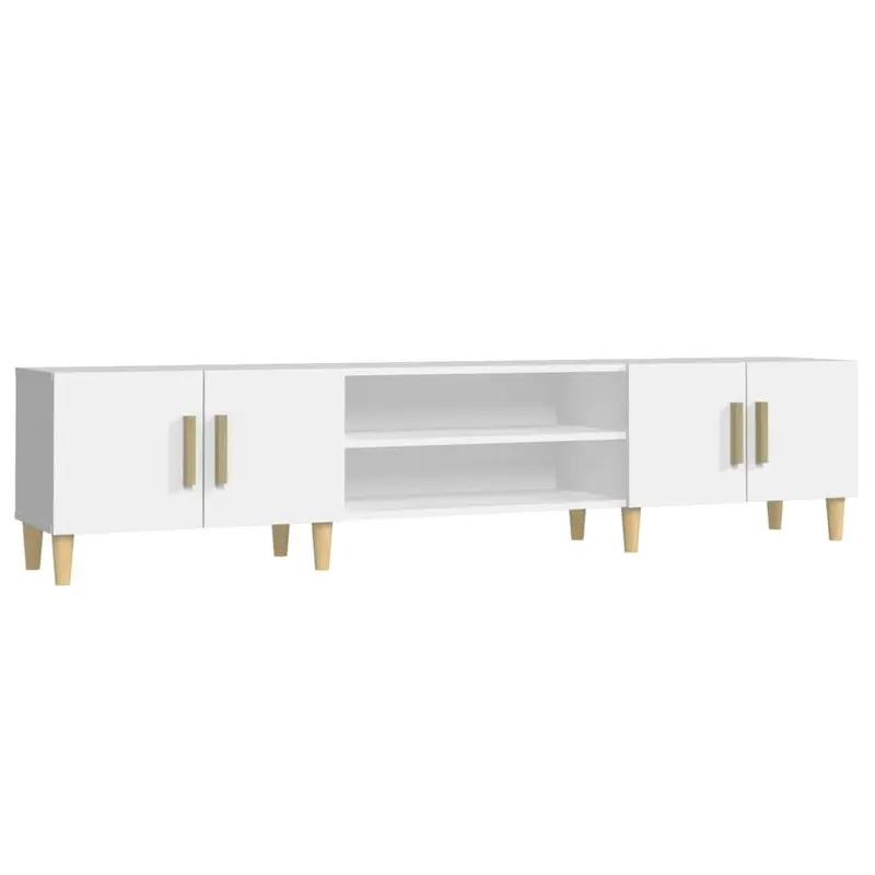 vidaXL TV Cabinet White 180x31.5x40 cm Engineered Wood 1