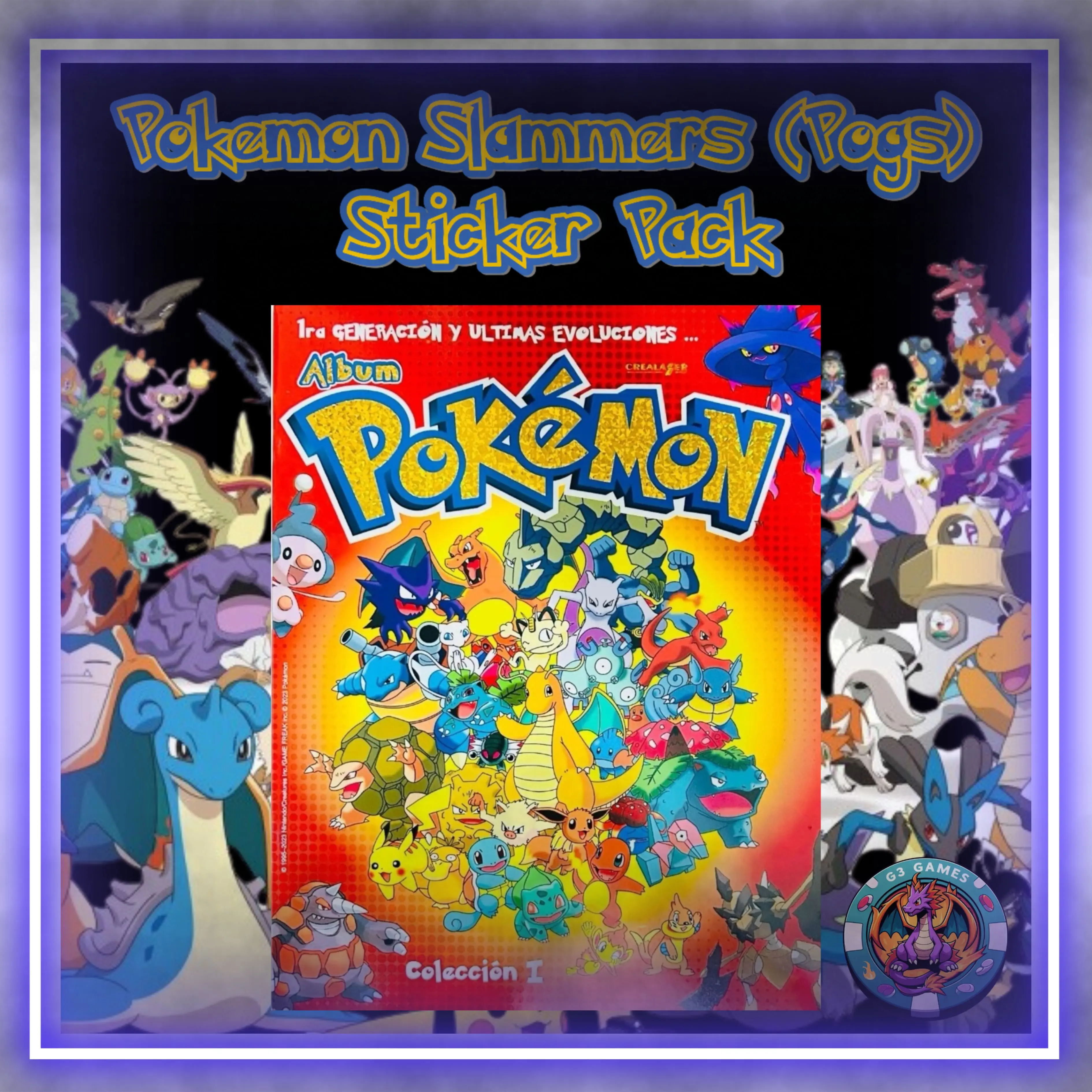 Pokemon Sticker Pack Taps/Pogs