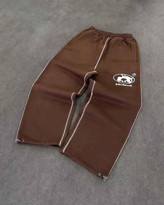 2025 New Fleece Embroidered Sports Pants Trapstar Letter Casual Street Youth Plus Sweatpants Movement 3