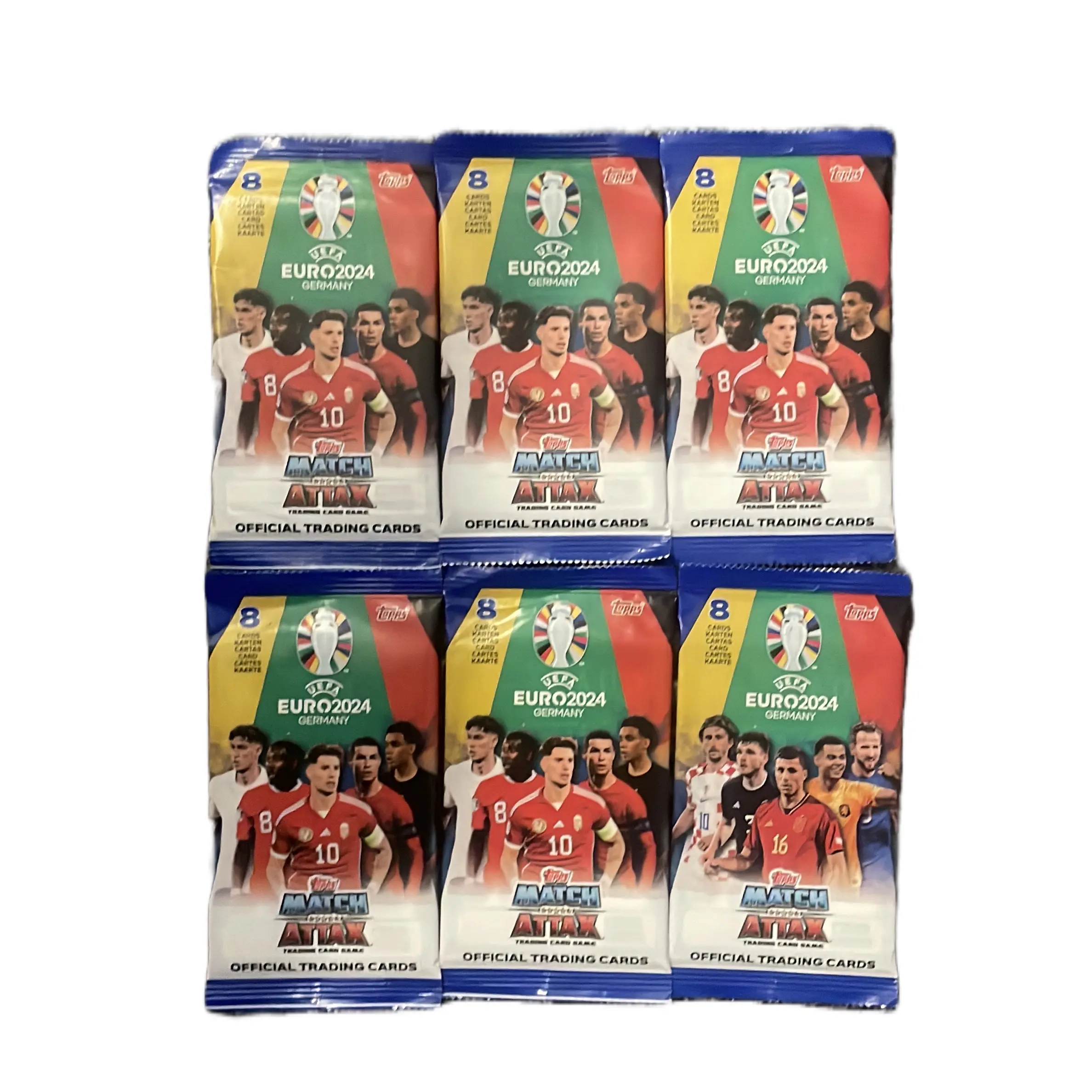 6 Uefa Euro24 Topps Match Attax Packs