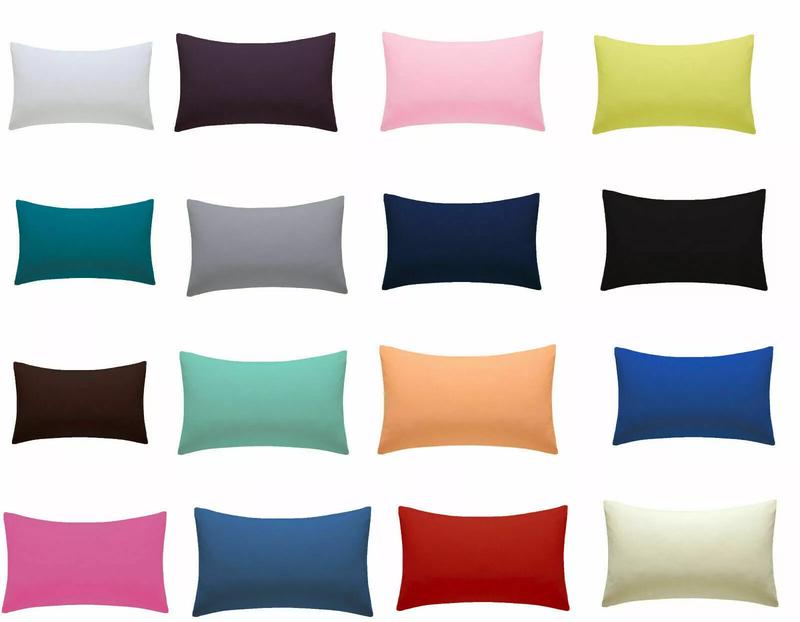 Plain Polycotton Pillow Case Luxury Fine Poly cotton Housewife Pair Pack Pillows Cover Cases quality  pillow 1