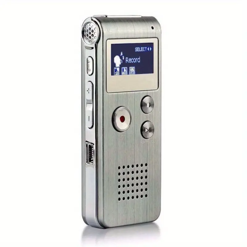 Multifunctional Rechargeable 8GB 650HR Digital Audio Voice Recorder MP3 Player 3
