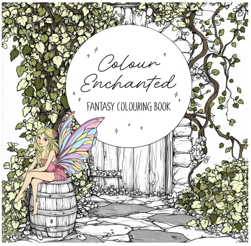 Colour Enchanted - Fantasy Colouring Book for Mindfulness - 40 designs to colour colouring  books viral  coloring coloring  books 0