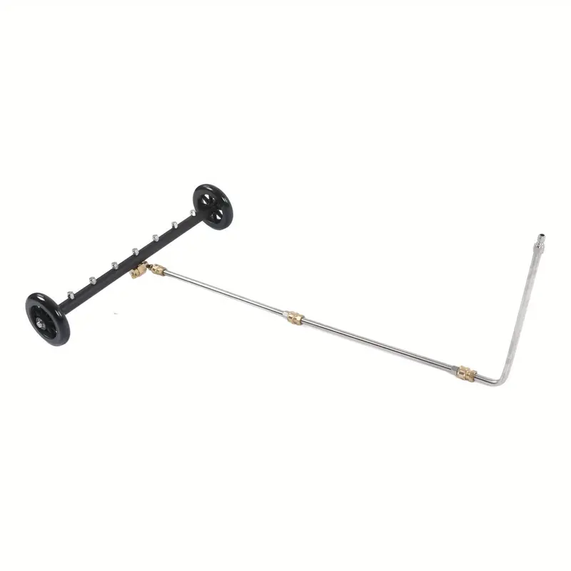 Pressure Washer Undercarriage Cleaner 4000psi 2 in 1 Under Car Water Broom Surface Cleaner with 3 Extension Wands for Balcony Courtyard 2