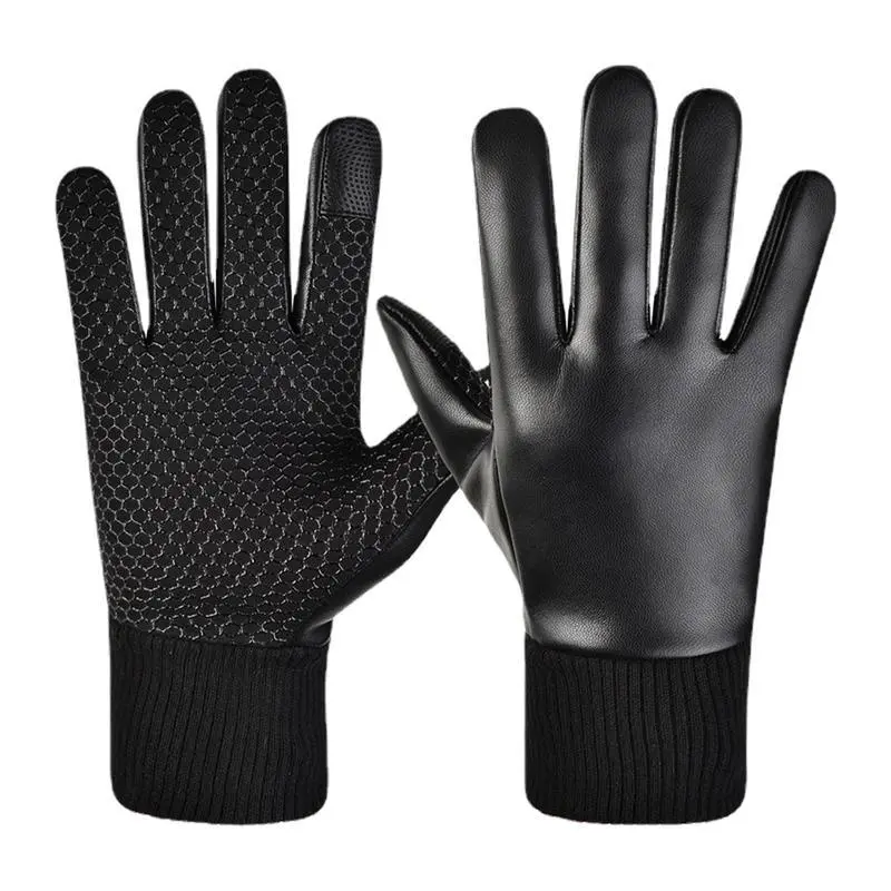 Winter Touch Gloves Cold Weather Touch Winter Work Gloves Cold Weather Thermal Warm Gloves Anti Slip High Sensitivity For Hiking