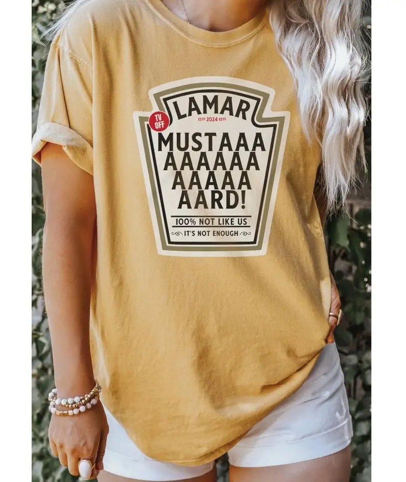 Kendrick Lamar MUSTARD Meme Shirt, Viral GNX Album Reference, TV Off Lyrics t-shirt, Lamar Rap God shirt, Kendrick Fan Merch
