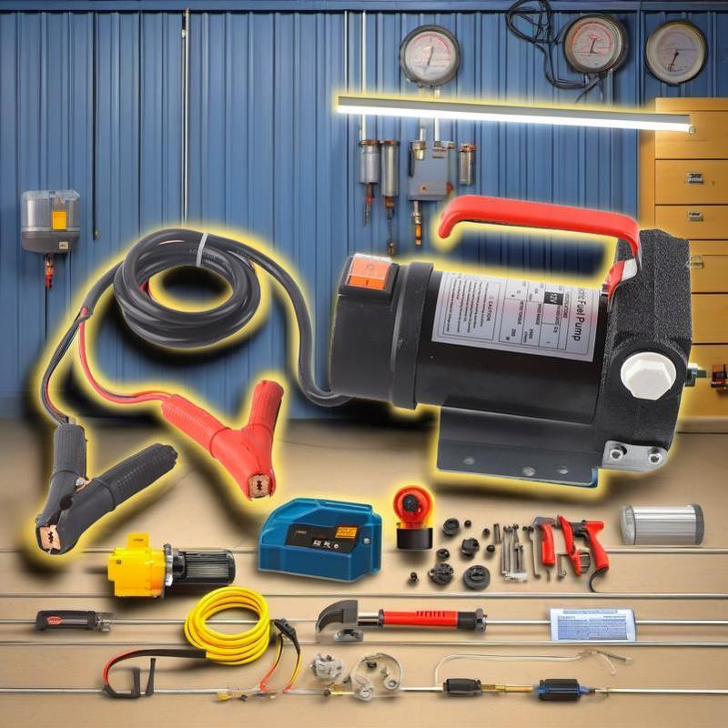 12V Electric Diesel Fluid Extractor Portable Oil Transfer Pump with Fuel Nozzle for Automotive Use 2