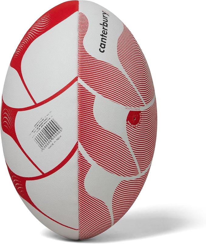 Thrillseeker Play Rugby Ball, White/Red, 4 1